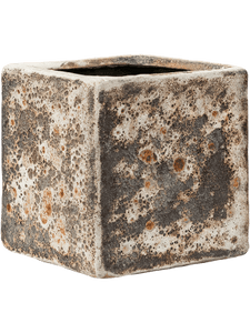 Baq Lava Cube Relic Rust Metal vazonas