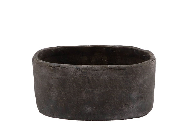 Pot tray Iron Stone Gray 28x16x13cm